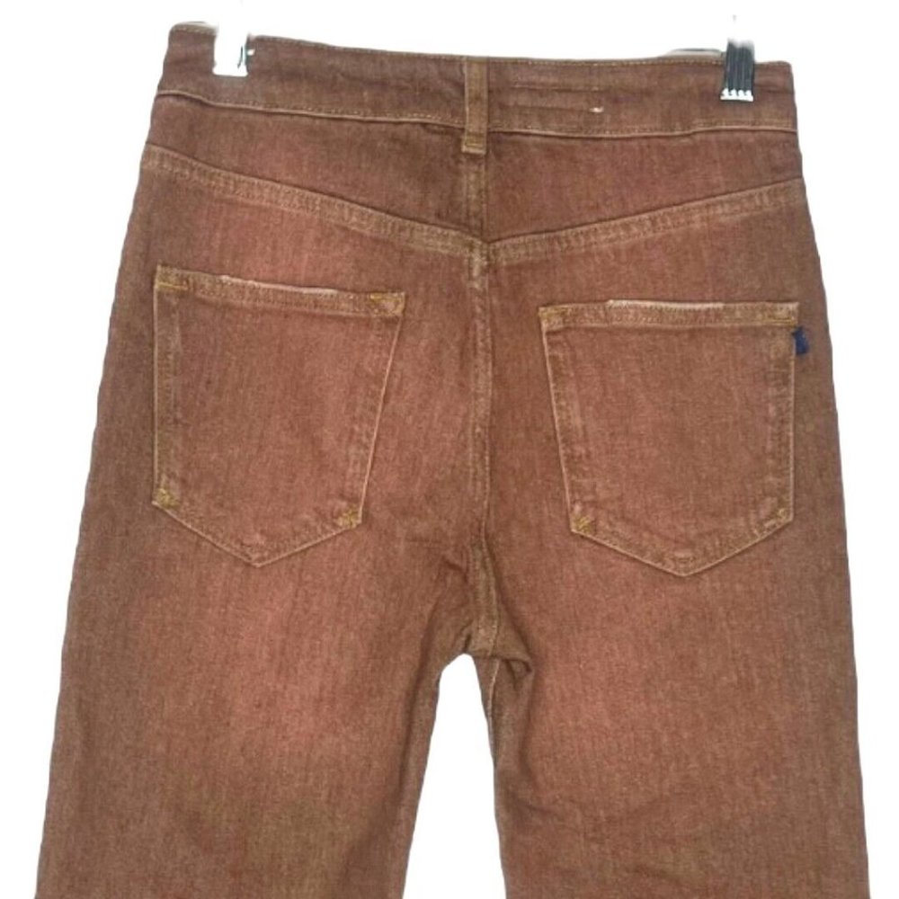 Anthropologie Pilcro  Jeans Womens 4 26" The Vintage Straight Brown Busted Knees - Picture 4 of 10
